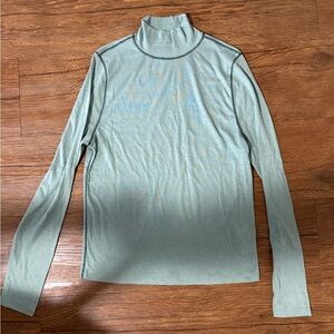 Madewell Sage Green Turtleneck Top